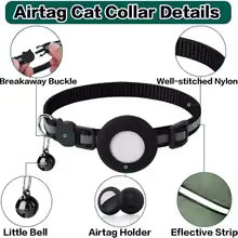 Collar para Gatos con Soporte para AirTag